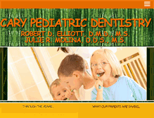 Tablet Screenshot of carypediatricdentistry.com